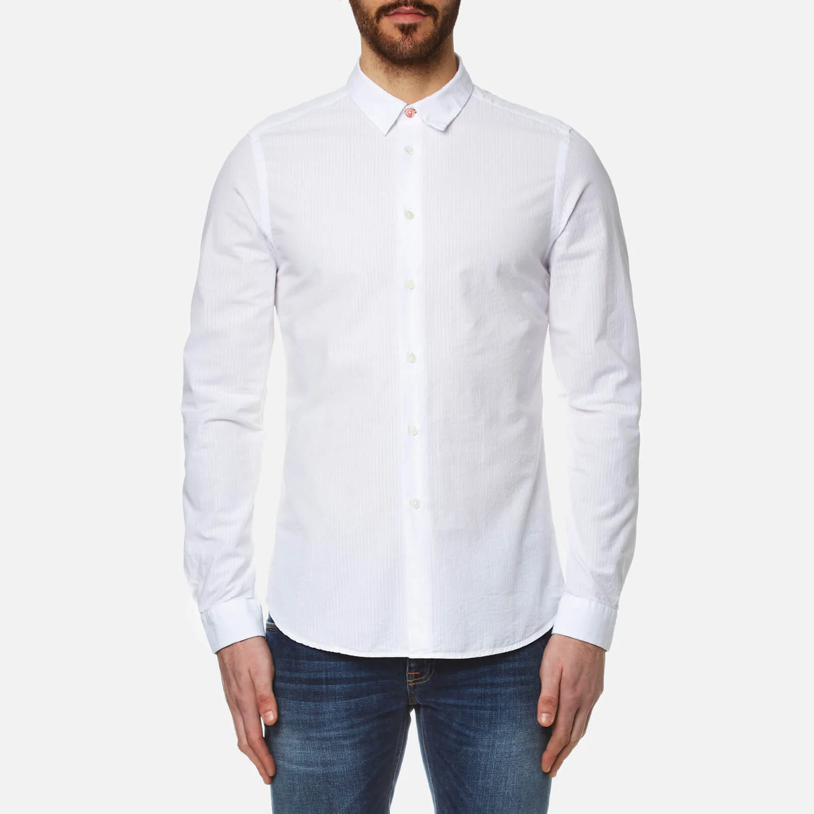 PS by Paul Smith Men's Long Sleeve Slim Fit Shirt - White Image 1