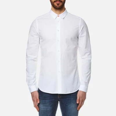 PS by Paul Smith Men's Long Sleeve Slim Fit Shirt - White
