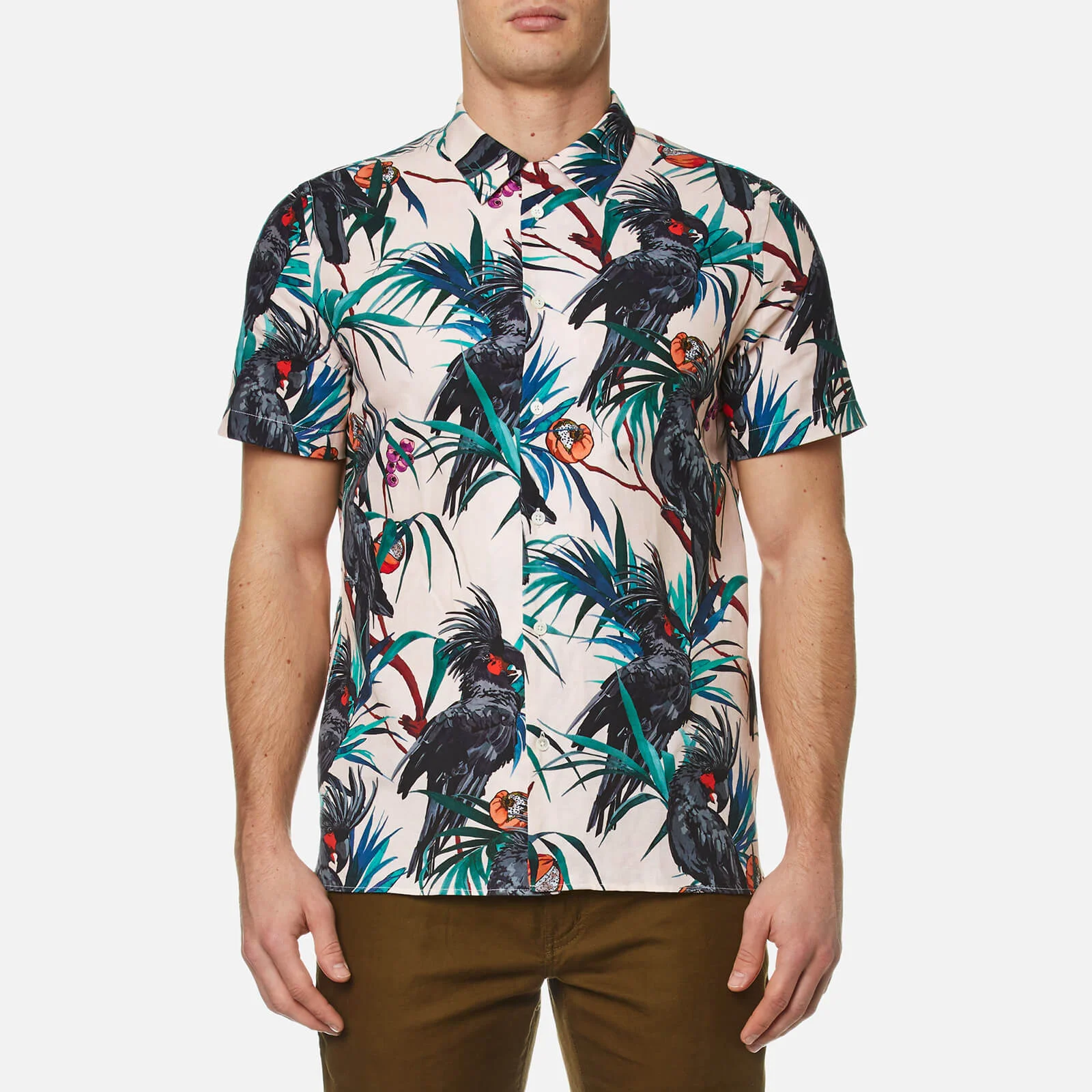 PS by Paul Smith Men's Short Sleeve Printed Shirt - Multi Image 1