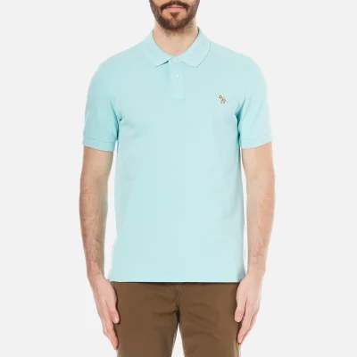 PS by Paul Smith Men's Regular Fit Zebra Polo Shirt - Turquoise