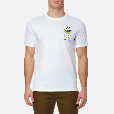 PS by Paul Smith Men's Melon Reverse Print T-Shirt - White