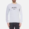 A.P.C. Men's A.P.C US Sweatshirt - Gris Clair Chine - Image 1