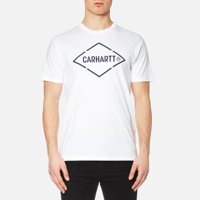 Carhartt Men's Short Sleeve Diamond T-Shirt - White/Navy