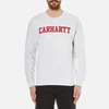 Carhartt Men's College Sweatshirt - Ash Heather/Chilli - Image 1