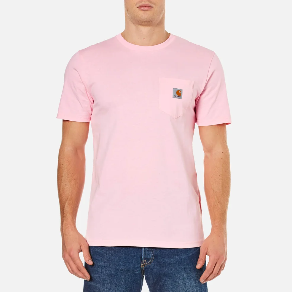 Carhartt Men's Short Sleeve Pocket T-Shirt - Vegas Pink Image 1