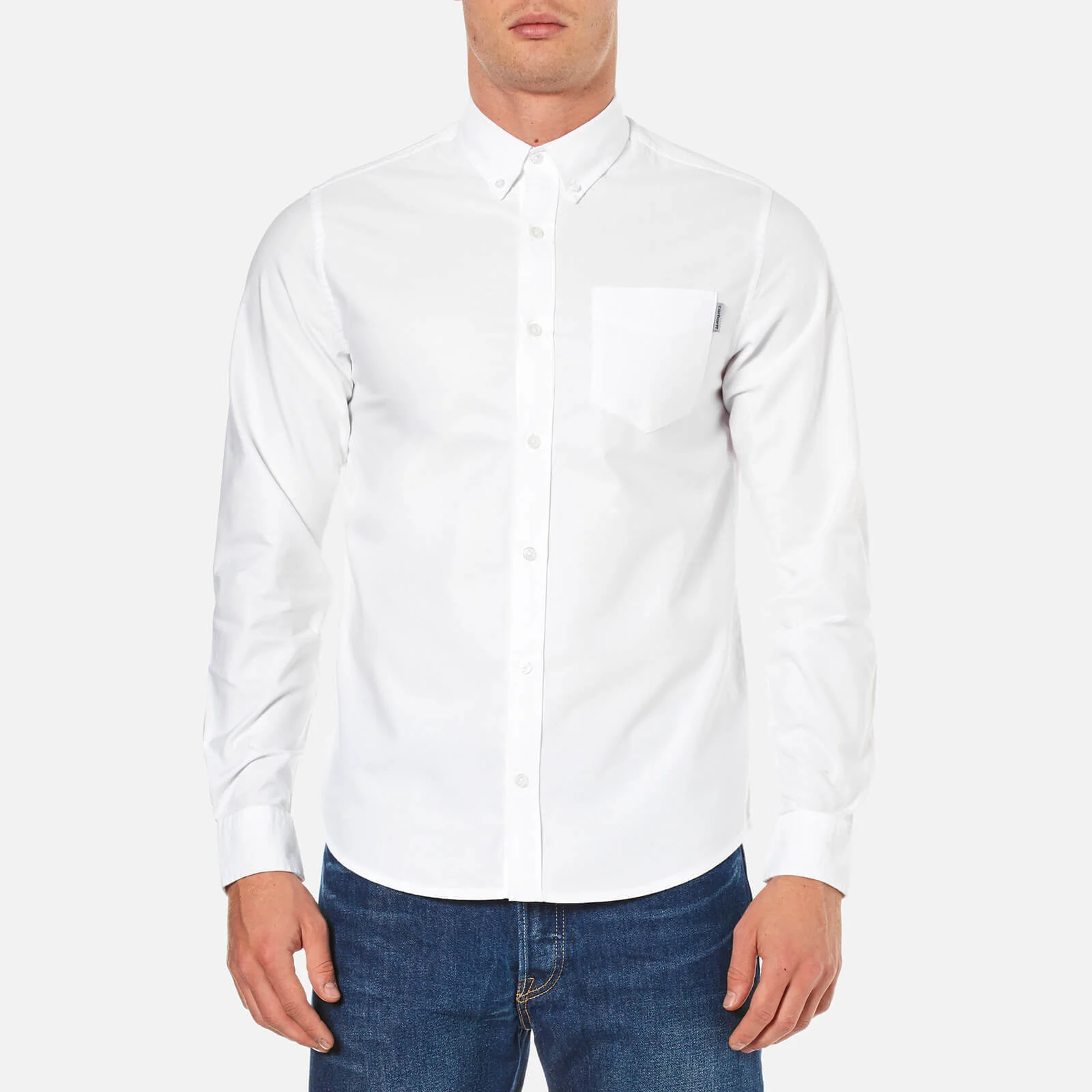Carhartt Men's Long Sleeve Oxford Shirt - White Image 1