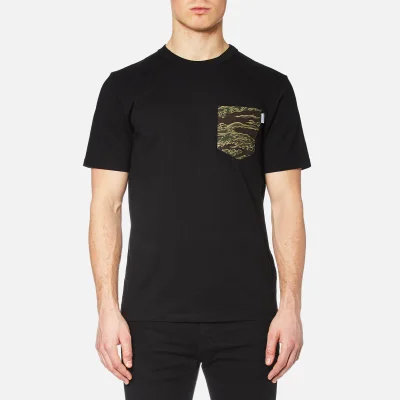 Carhartt Men's Short Sleeve Lester Pocket T-Shirt - Black/Camo Tiger