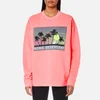 Alexander Wang Women's Oversized Sweatshirt with Knit Patch - Electric - Image 1