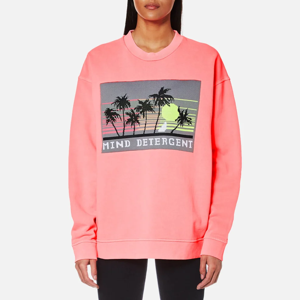 Alexander Wang Women's Oversized Sweatshirt with Knit Patch - Electric Image 1