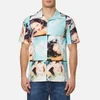 KENZO Men's Pyjama Collar Printed Short Sleeve Shirt - Glacier - Image 1