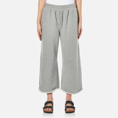 T by Alexander Wang Women's Soft French Terry Cropped Leg Sweatpants - Heather Grey