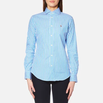 Polo Ralph Lauren Women's Kendal Stripe Shirt - Blue/White