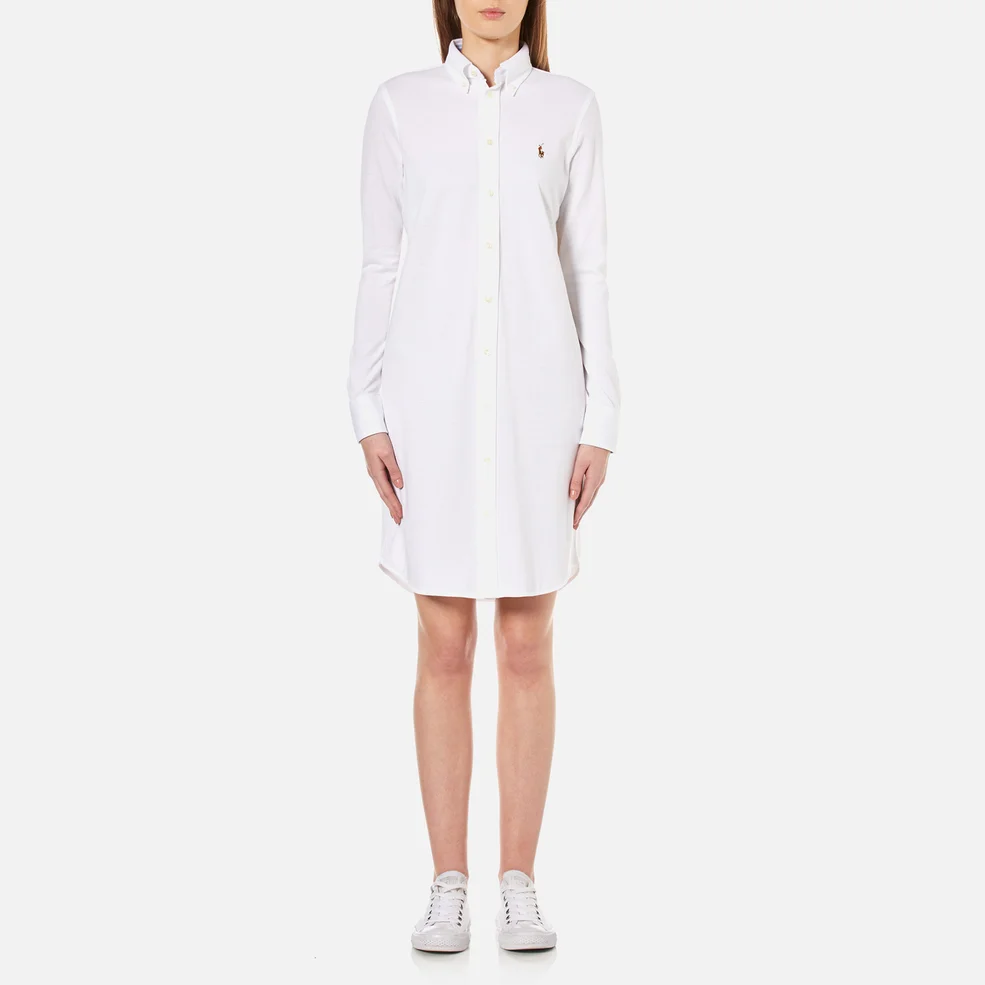 Polo Ralph Lauren Women's Oxford Shirt Dress - White Image 1