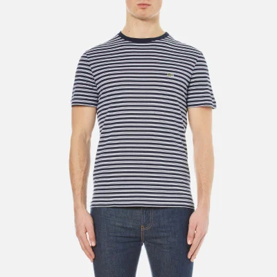 Lacoste Men's Striped T-Shirt - Navy