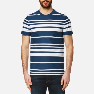 Lacoste Men's Striped T-Shirt - Inkwell/White