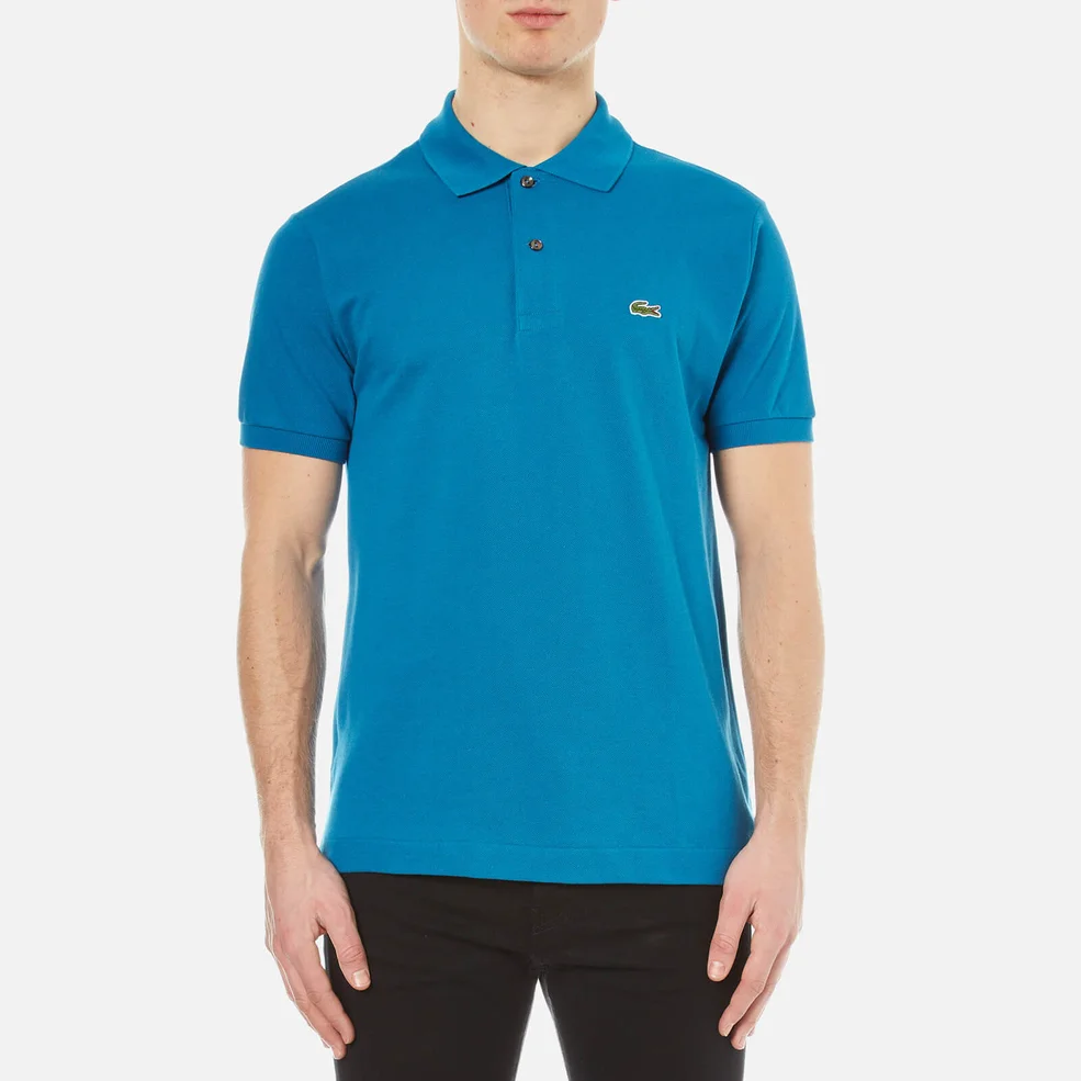 Lacoste Men's Short Sleeve Pique Polo Shirt - Mariner Image 1