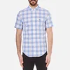 Lacoste Men's Short Sleeve Check Shirt - Methylene/Flower Purple-R - Image 1