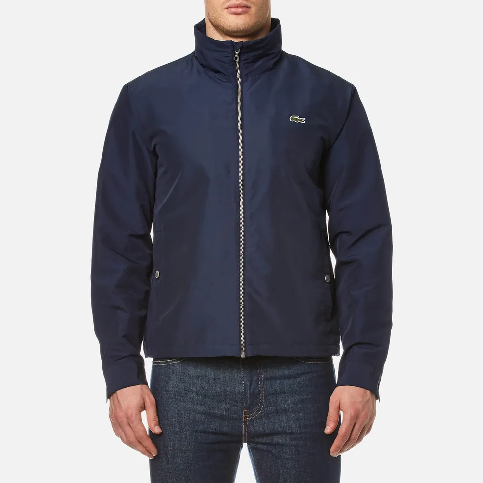 Lacoste Men's Zipped Rain Jacket - Navy Image 1