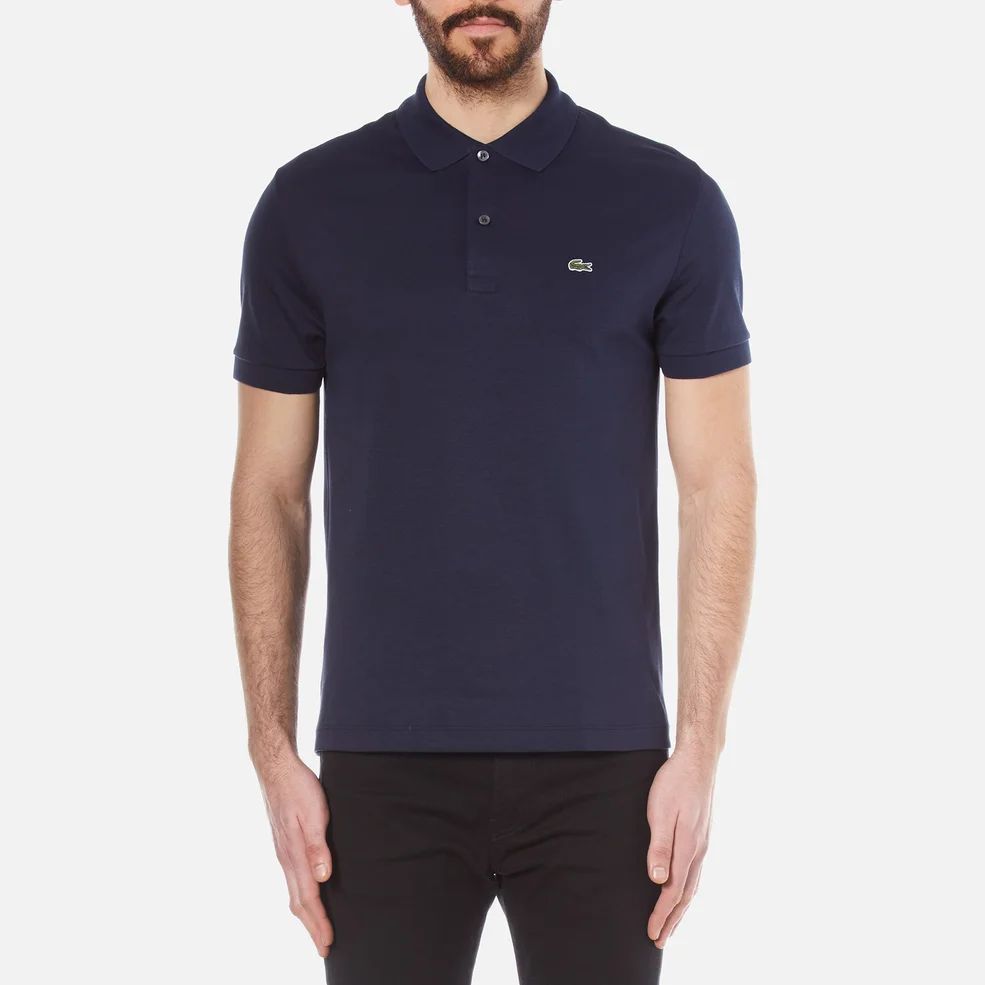 Lacoste Men's Pima Polo Shirt - Navy Blue Image 1