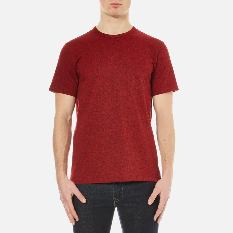 rag & bone Men's Standard Issue Pocket T-Shirt - Fiery Red Image 1
