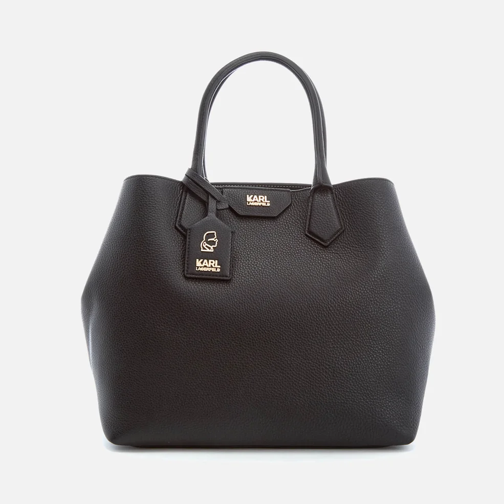 Karl Lagerfeld Women's K/Grainy Shopper Bag - Black Image 1