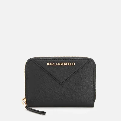 Karl Lagerfeld Women's K/Klassik Small Zip Wallet - Black