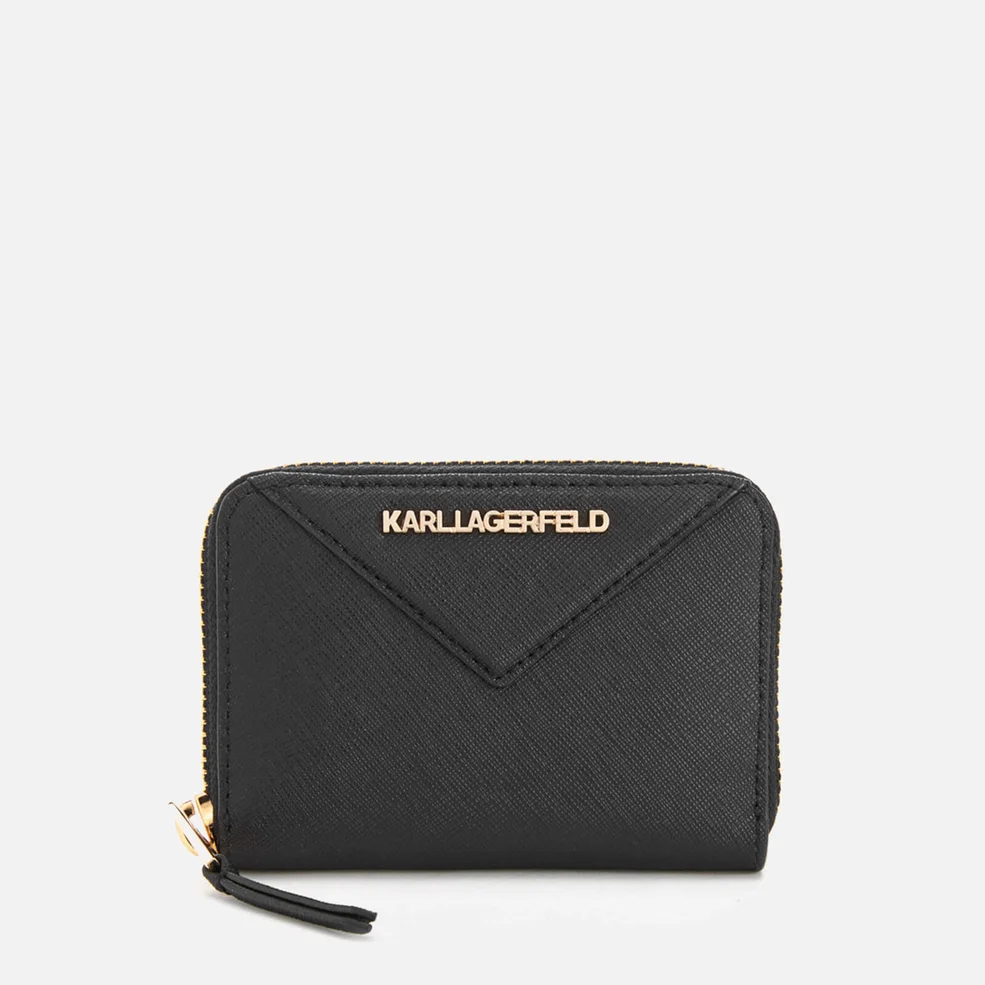 Karl Lagerfeld Women's K/Klassik Small Zip Wallet - Black Image 1