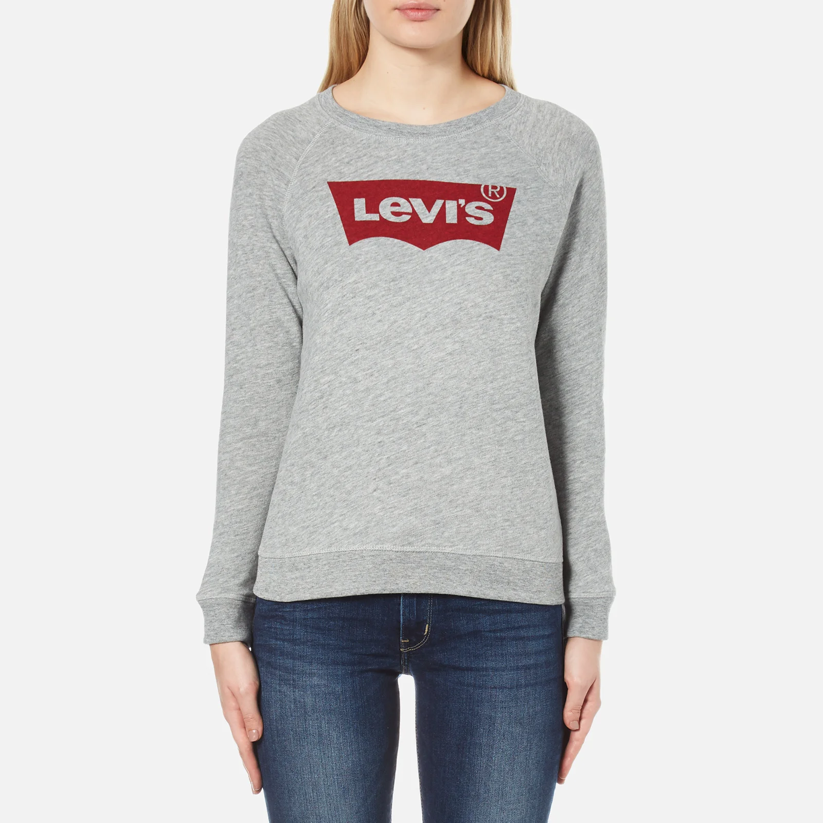 Levi's Women's Classic Crew Sweatshirt - Smokestack Heather Image 1