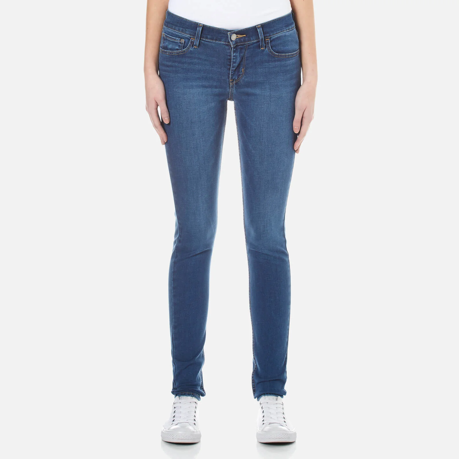 Levi's Women's 710 FlawlessFX Super Skinny Jeans - Darling Blue Image 1