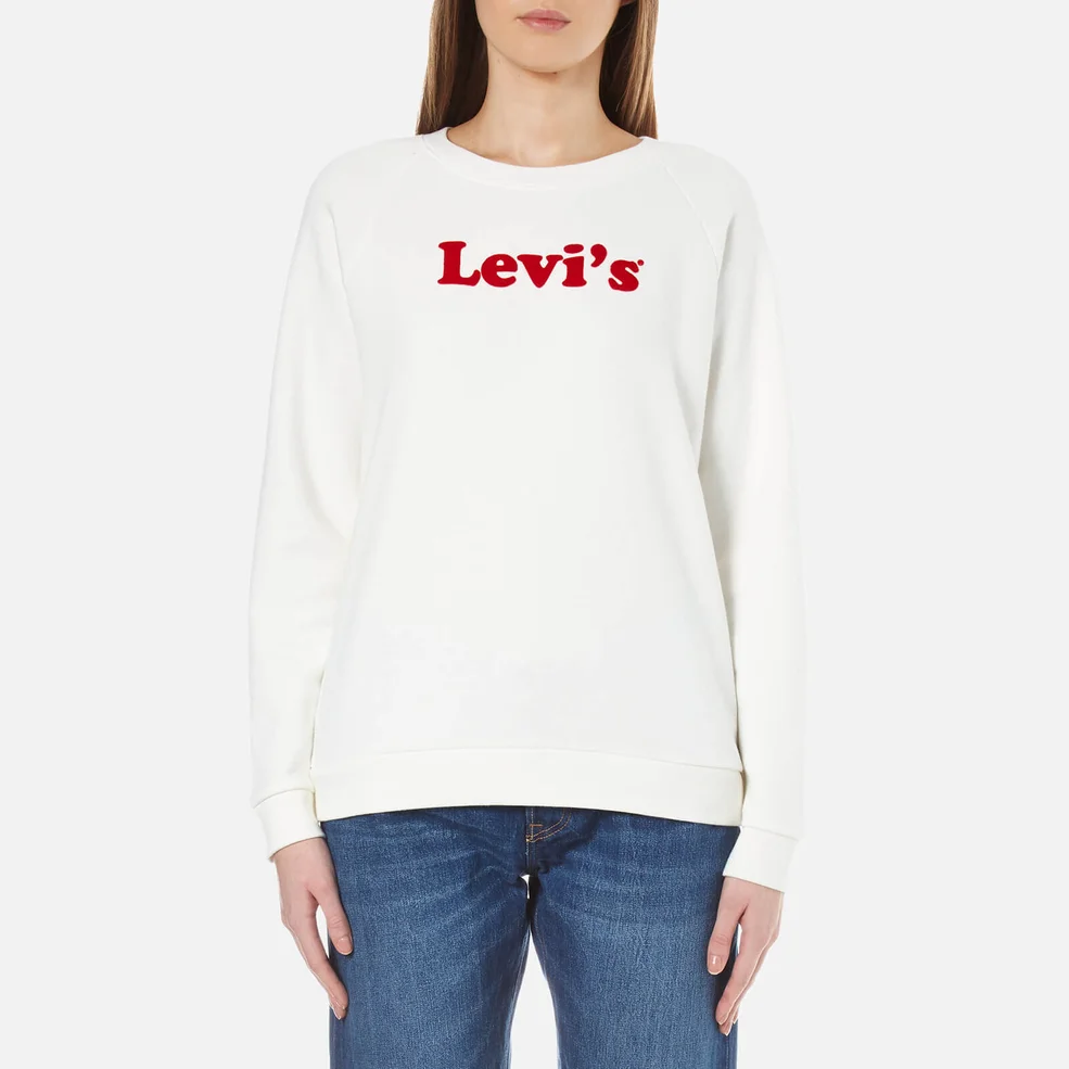Levi's Women's Relaxed Crew Sweatshirt - Cooper Marshmallow Image 1