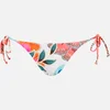 Mara Hoffman Women's Arcadia Tie Side Bikini Bottoms - White/Pink - Image 1