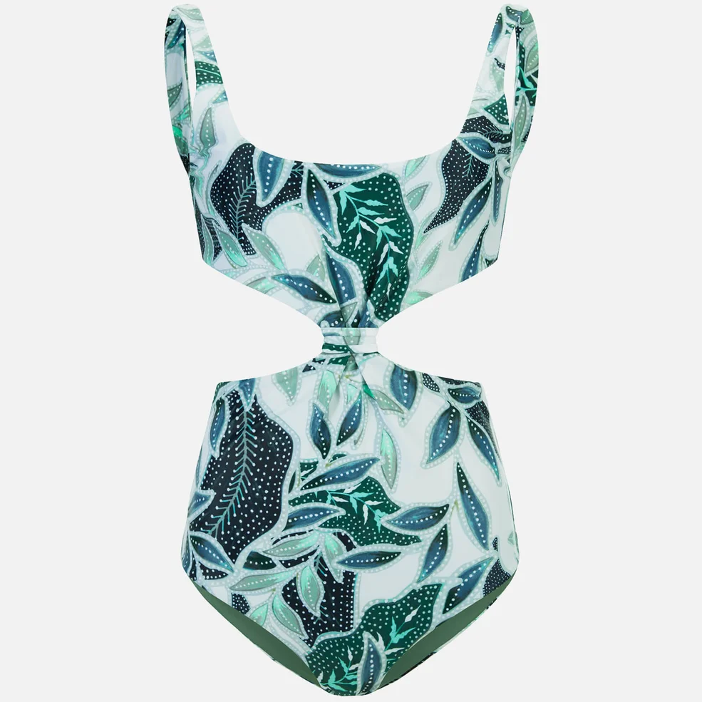 Mara Hoffman Women's Sea Tree Knot 1 Piece Swimsuit - Sage Image 1