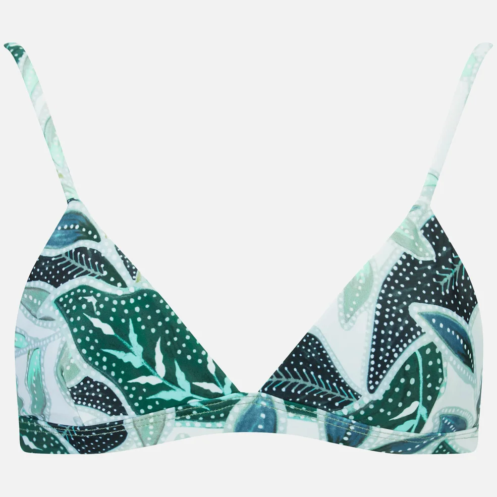 Mara Hoffman Women's Sea Tree Triangle Bikini Top - Sage Image 1