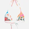 Mara Hoffman Women's Arcadia Tie Bikini Top - White/Pink - Image 1