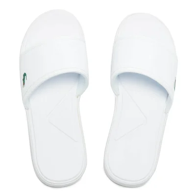 Lacoste Men's L.30 Slide Sport Slide Sandals - White