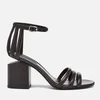 Alexander Wang Women's Cage Abby Leather Block Heeled Sandals - Black - Image 1