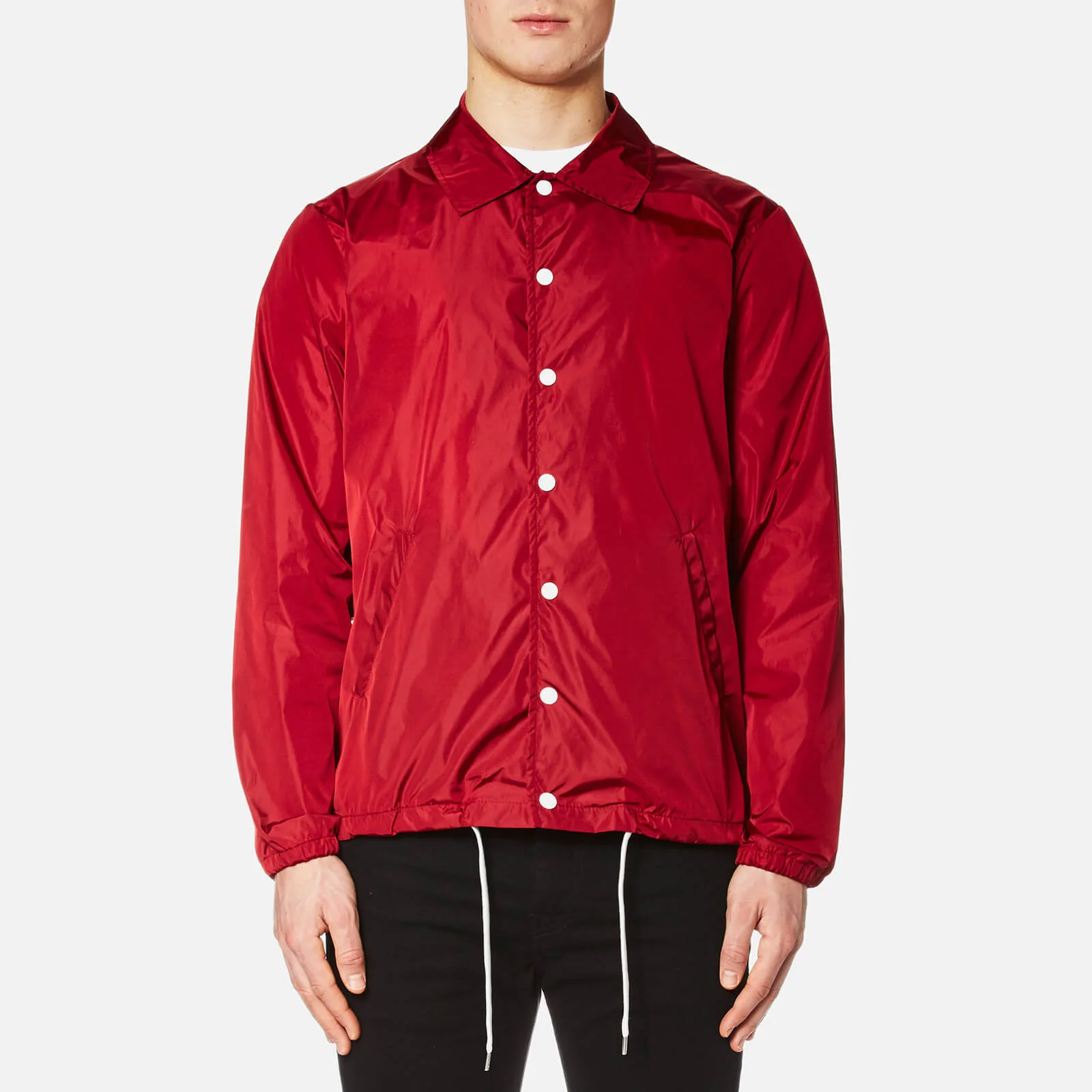Maison Kitsuné Men's Plain Bertil Windbreaker Jacket - Red Image 1