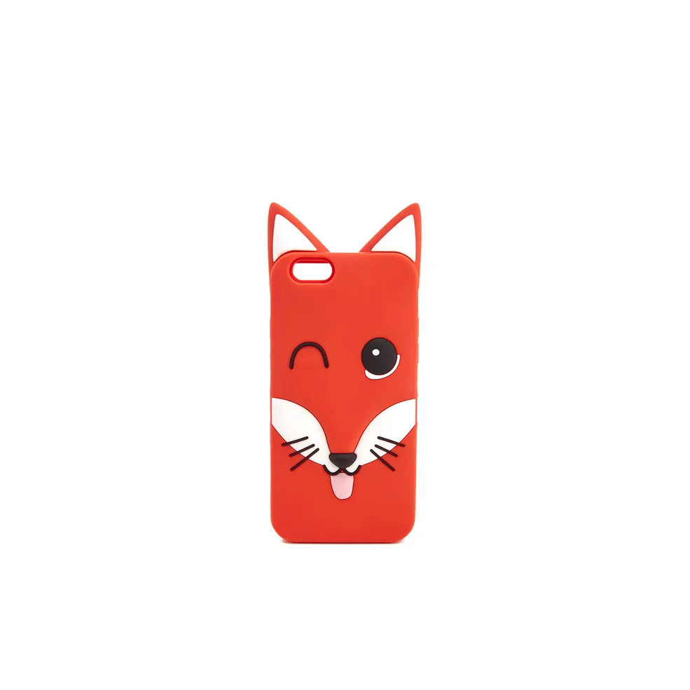 Maison Kitsuné Men's 3D Fox Head iPhone Case - Orange Image 1