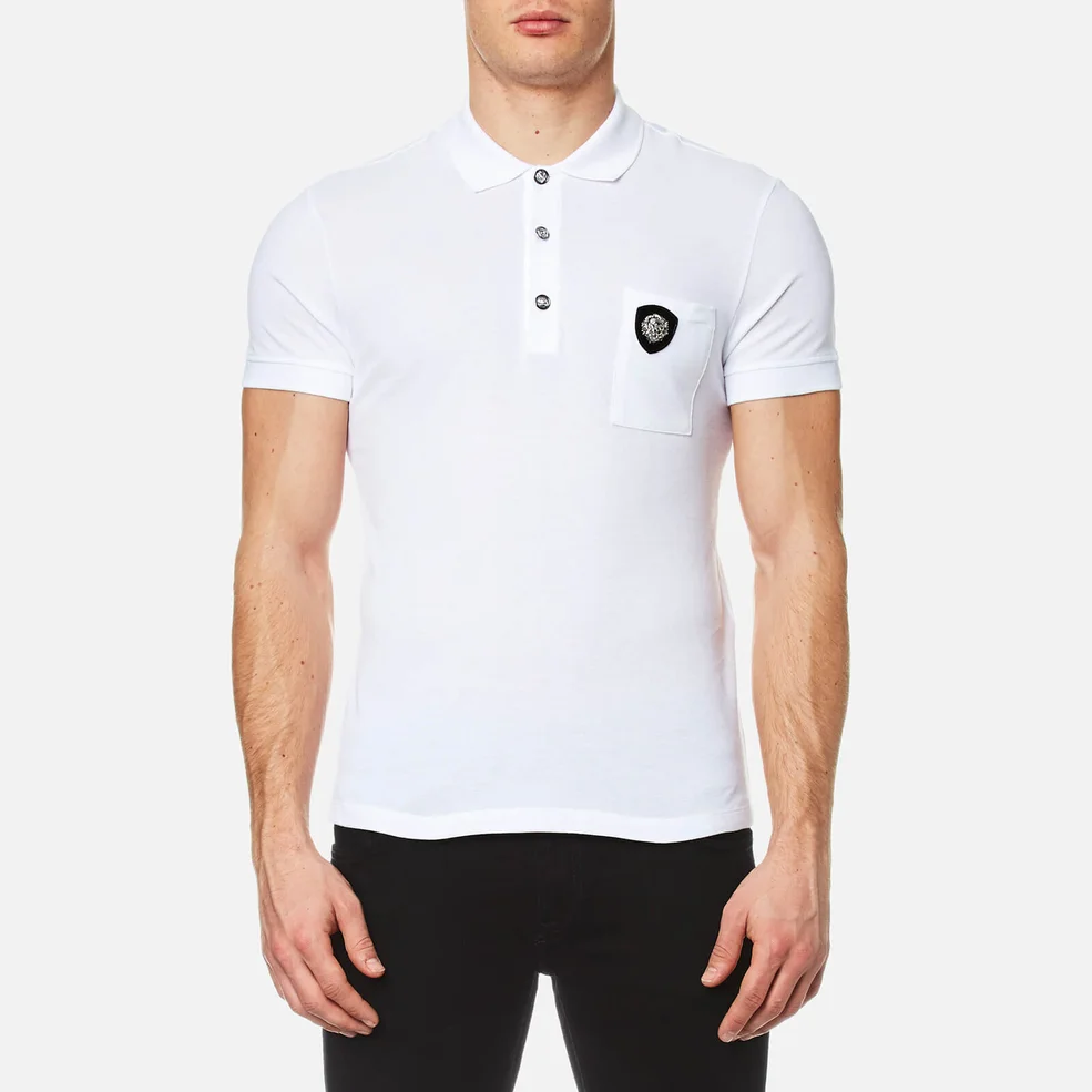 Versus Versace Men's Medusa Logo Polo Shirt - Optical White Image 1