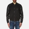 Versace Collection Men's Leather Detail Blouson Jacket - Nero - Image 1