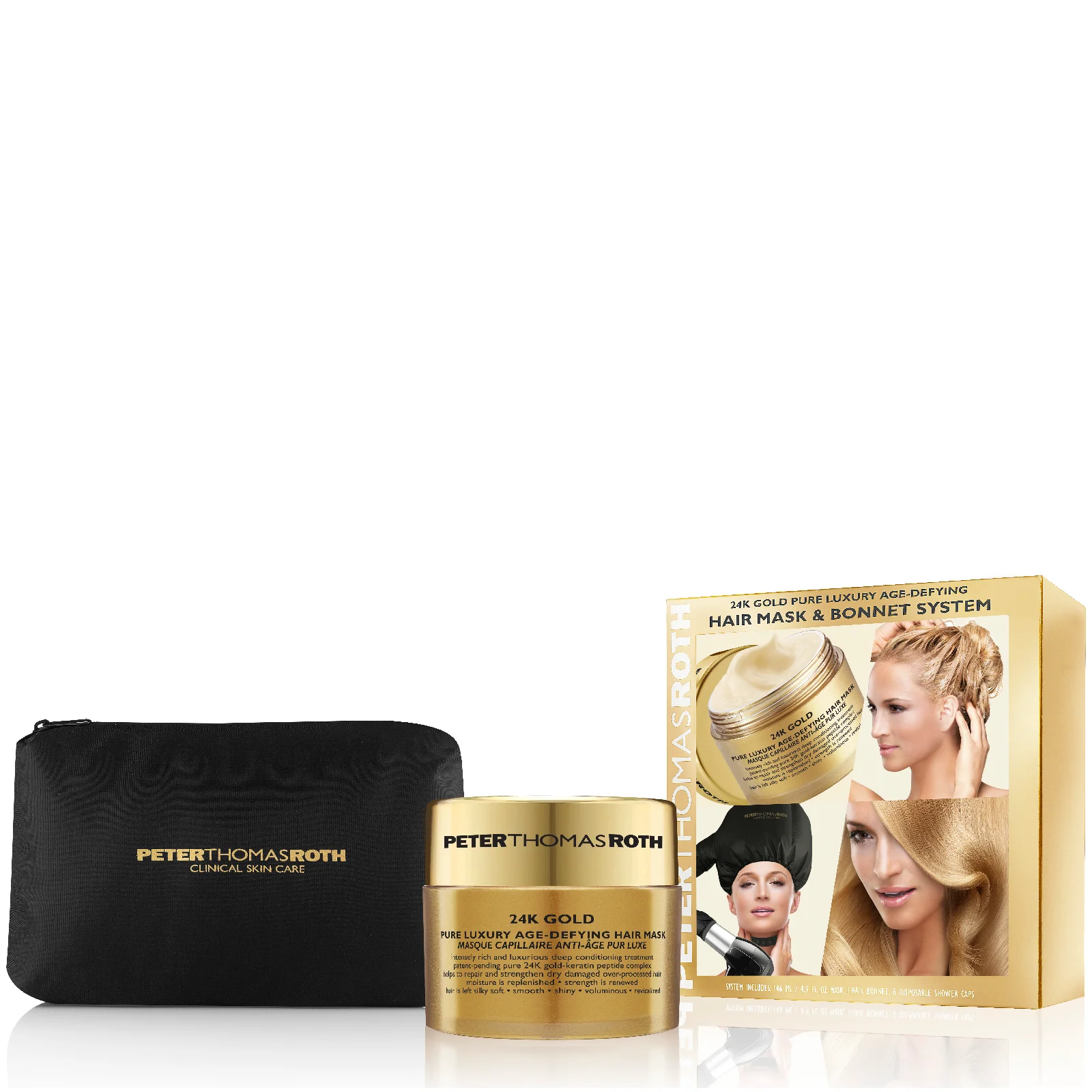Peter Thomas Roth 24K Gold Hair Mask with Bonnet System Image 1