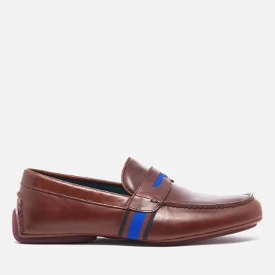 PS by Paul Smith Men's Ride Leather Driving Shoes - Scotch Brando