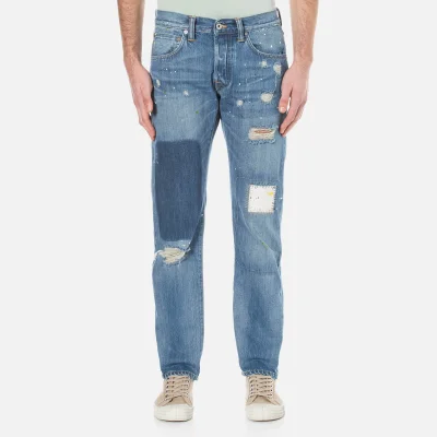 Edwin Men's ED-55 Regular Tapered Jeans - Pulled Wash