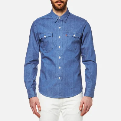 Levi's Orange Tab Men's Long Sleeve Shirt - Baby Blue Denim