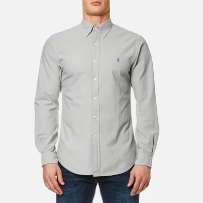 Polo Ralph Lauren Men's Garment Overdye Slim Fit Shirt - Grey