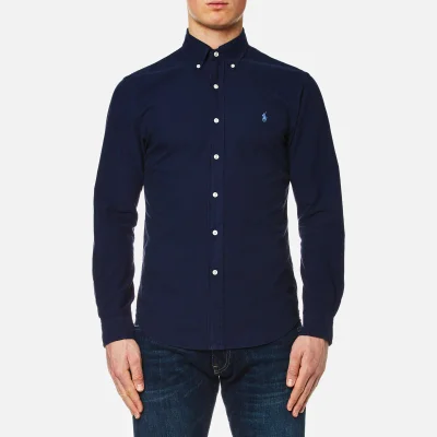 Polo Ralph Lauren Men's Garment Overdye Slim Fit Shirt - Blue