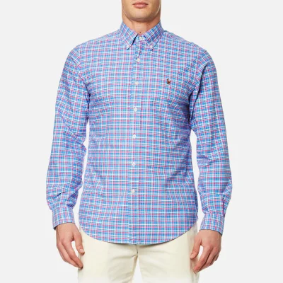 Polo Ralph Lauren Men's Custom Check Shirt - Blue