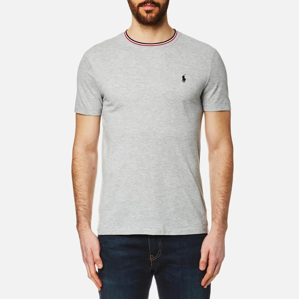 Polo Ralph Lauren Men's Tipped Crew Neck T-Shirt - Grey Image 1