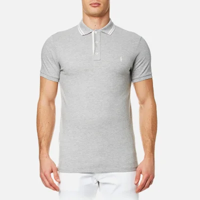 Polo Ralph Lauren Men's Custom Fit Tipped Polo Shirt - Spring Heather