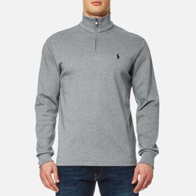 Polo Ralph Lauren Men's 1/4 Zip Pima Cotton Sweatshirt - Grey